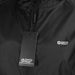 Swiss Peak Urban Windbreaker - A black windbreaker jacket featuring a zip front and a logo. It includes a tag attached to the zipper.