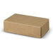 Bamboo Business Card Stand - A brown cardboard box with a rectangular shape, featuring a smooth, plain exterior.