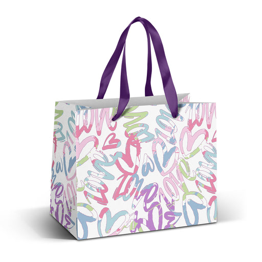 Medium Ribbon Handle Paper Bag - Full Colour - Custom Promotional Product