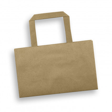 Small Flat Handle Paper Bag Landscape - Custom Promotional Product