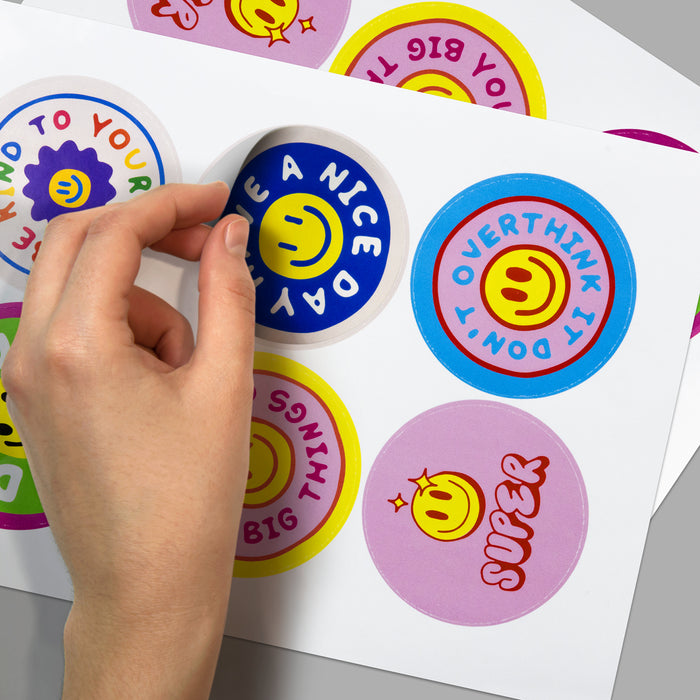 Sticker Sheet 80mm Circle - Gloss - Custom Promotional Product