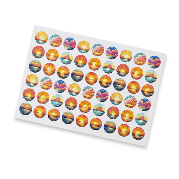 Sticker Sheet 26mm Circle - Matte - Custom Promotional Product