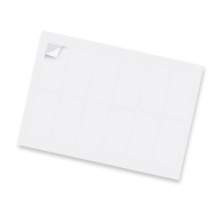 Sticker Sheet 40x80mm Rectangle - Matte - Custom Promotional Product