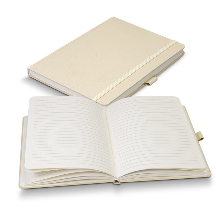 Terra Recycled Paper Hard Cover Notebook - Custom Promotional Product