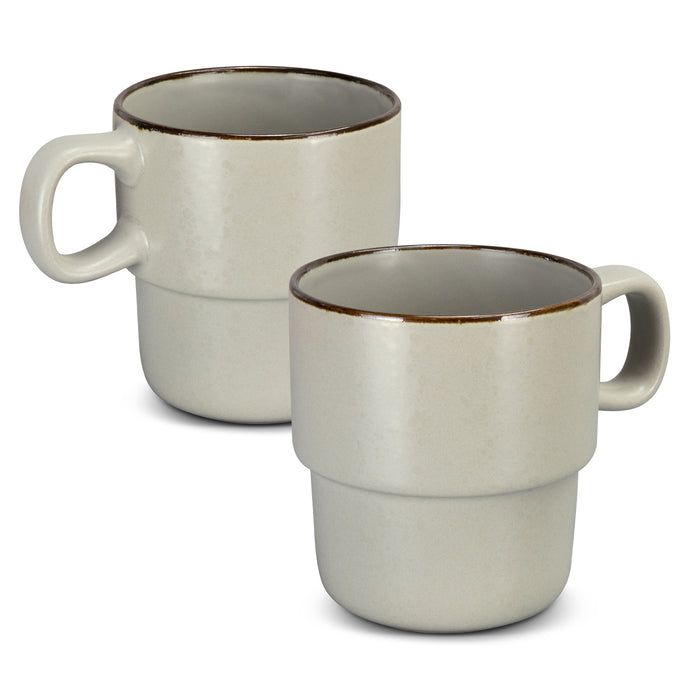 Keepsake Stackable Coffee Cup - Set of 2 - Custom Promotional Product