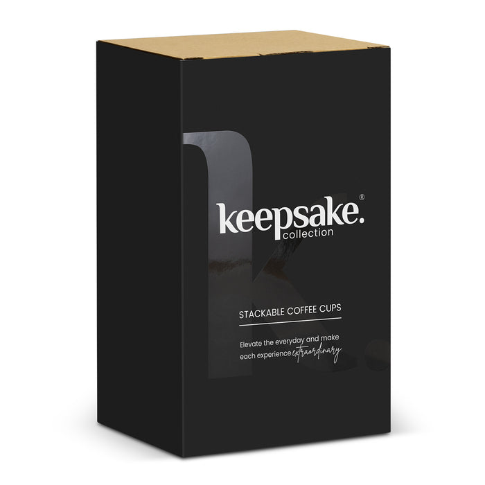 Keepsake Stackable Coffee Cup - Set of 2 - Custom Promotional Product
