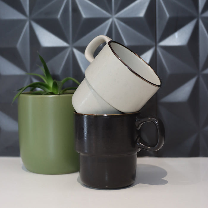 Keepsake Stackable Coffee Cup - Set of 2 - Custom Promotional Product