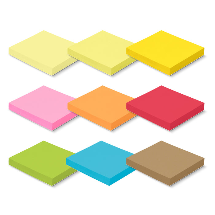 Coloured Sticky Pad 70 x 75mm - 100 Sheets - Custom Promotional Product