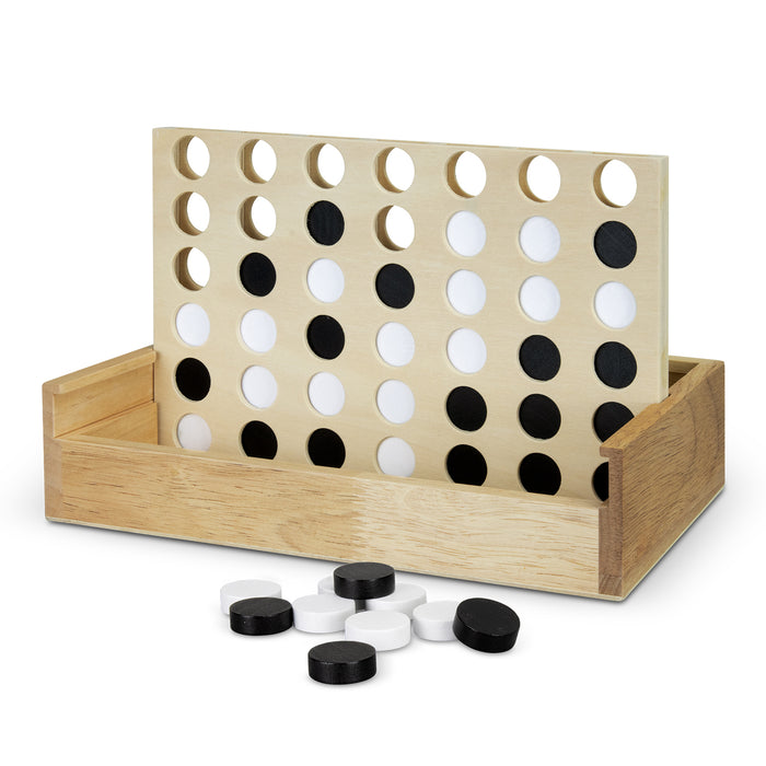 Quattro Wooden Four-in-a-Row Game - Custom Promotional Product
