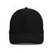 Essence Organic Cap - A black cap with a curved brim and a structured front, featuring a logo on the side.
