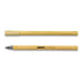 Infinity Inkless Bamboo Pen - A bamboo pen with a black nib and a natural wood finish, featuring a logo.