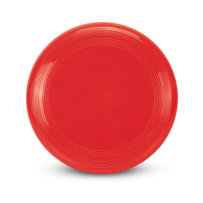 Aero Flyer - Small - Aero Flyer - Small is a round red frisbee with concentric rings on its surface and a smooth finish.