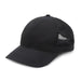 Pulse Sports Cap - A black sports cap with a breathable mesh panel on the side and a curved brim. It features a logo.
