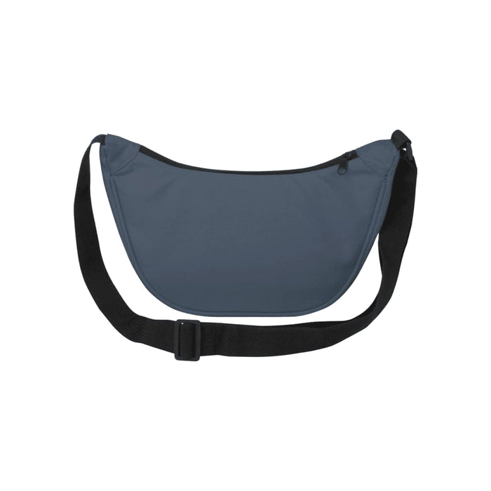 Byron Recycled Waist Bag 1.5L - A grey waist bag with a black strap and a zippered closure, featuring a logo.