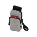 Ross GRS Recycled Phone Pouch - A grey recycled phone pouch with a zippered design, holding a phone and featuring a card slot.