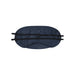 Traveler Eye Mask - A dark navy eye mask featuring two black elastic straps for securing it in place. It has a smooth fabric texture and a logo.