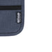 Ross GRS Recycled Smart Travel Pouch - A grey travel pouch with a zippered closure, featuring a label indicating it is made from recycled polyester.