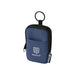 Byron Clip & Go GRS Recycled Small Pouch 0.2L - A small pouch in navy blue with a zip closure and a keyring attachment, featuring a logo.