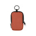 Byron Clip & Go GRS Recycled Small Pouch 0.2L - An orange small pouch with a black zipper and a loop, featuring a logo on the side.