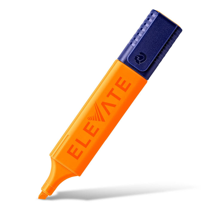 Staedtler Textsurfer Classic Highlighter - An orange highlighter with a dark blue cap, featuring a logo on the side.