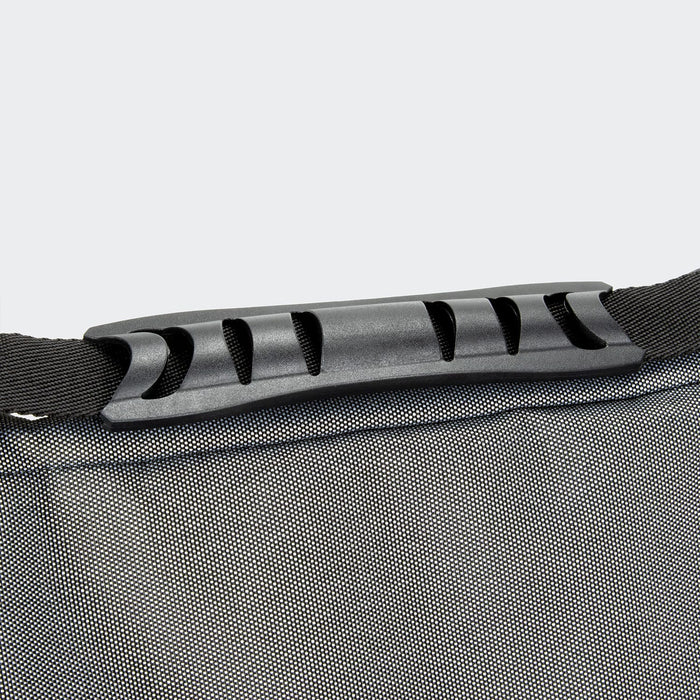 Trades Lunch Cooler Bag - A black and grey cooler bag with a sturdy handle, featuring a textured fabric surface and a logo.