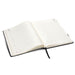A4 Daily Diary - 2027 - An A4 daily diary for 2027, featuring a black cover and opened to reveal lined pages.