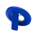 Ain Recycled Plastic Magnetic Phone Stand with Bottle Opener - A blue recycled plastic magnetic phone stand with a bottle opener, featuring a circular design and a built-in stand.