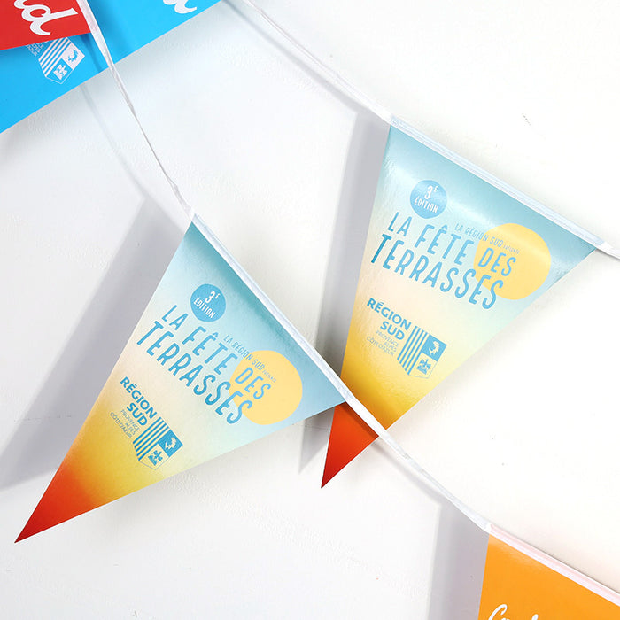 Custom Paper Pennant String Flags - Custom Promotional Product
