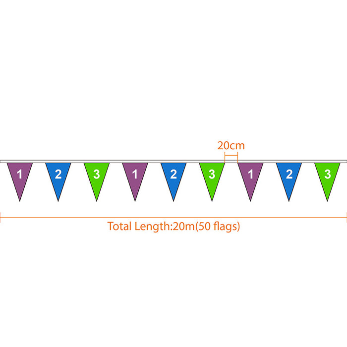 Custom PVC Pennant String Flags - Custom Promotional Product