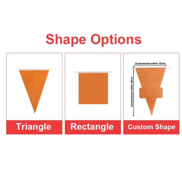 Custom PVC Pennant String Flags - Custom Promotional Product