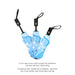 Anti-rebound Folding Umbrella - A blue anti-rebound folding umbrella with a compact design and a logo displayed.
