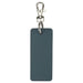 Resi Plus Rectangle Keychain - A rectangular keychain in a dark blue colour with a silver clip and ring attachment.