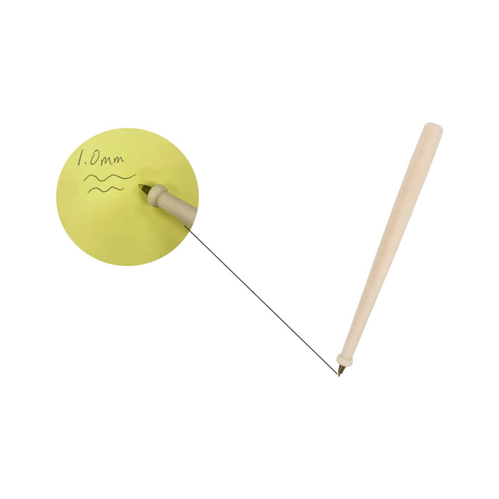 Wooden Baseball Bat Shape Pen - A wooden baseball bat-shaped pen in cream colour, with a detailed writing nib visible.