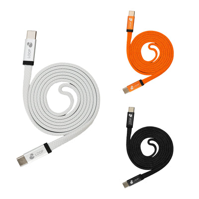 100W Magnetic Flat Braided Charging Cable