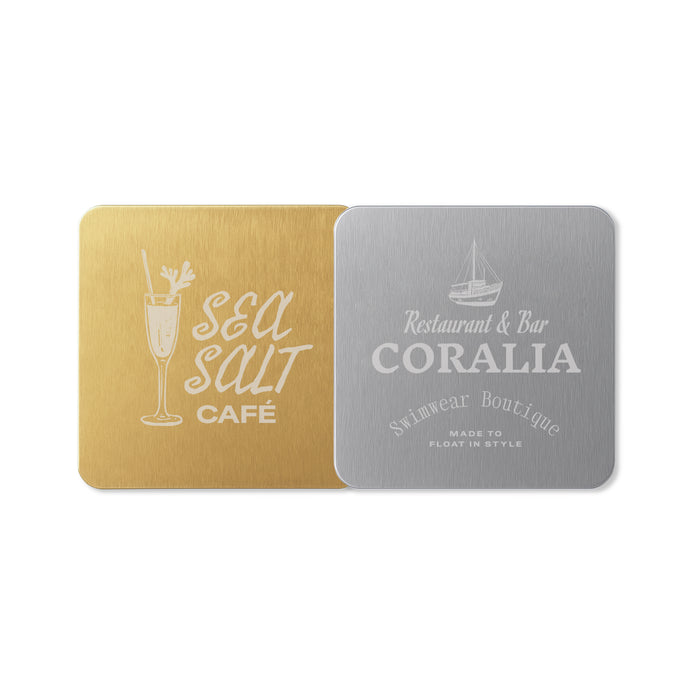 Square Metal Coaster - Custom Promotional Product