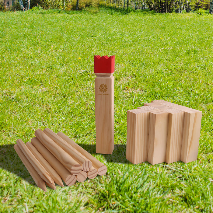 Premium Wooden Kubb Set - Custom Promotional Product