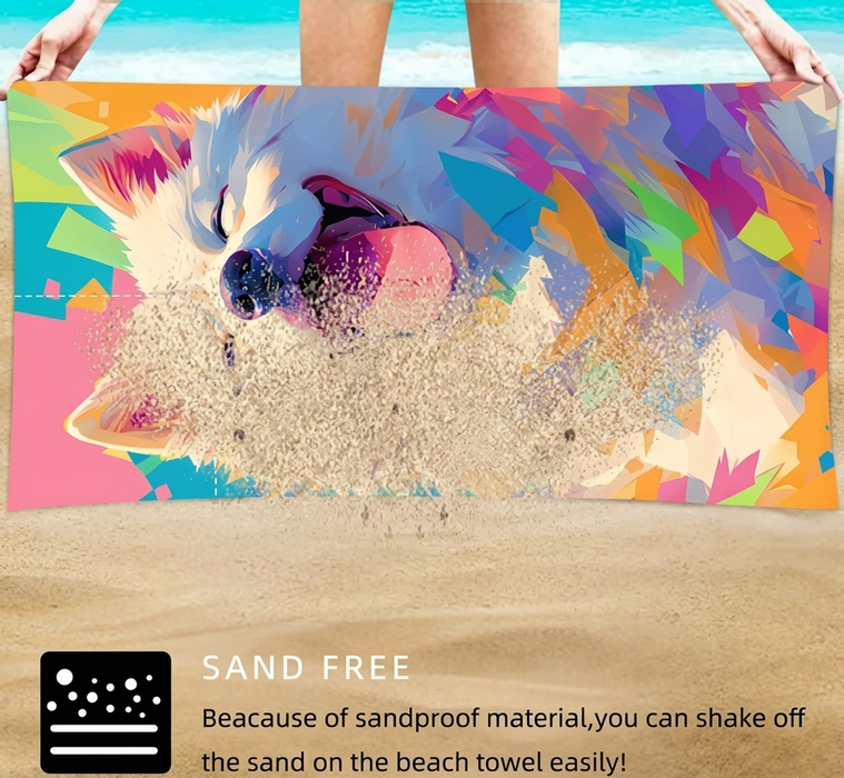 Custom 2-in-1 Beach Towel Backpack