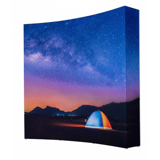 Pop Up Media Wall Curved (Frame + Print) - Custom Promotional Product