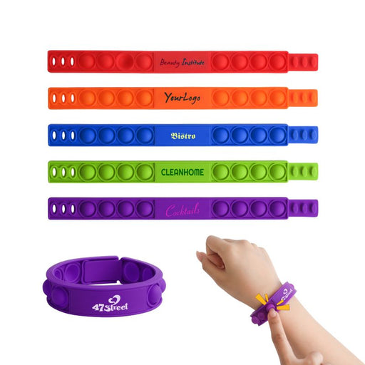 Economy Pop Fidget Wristband - Custom Promotional Product