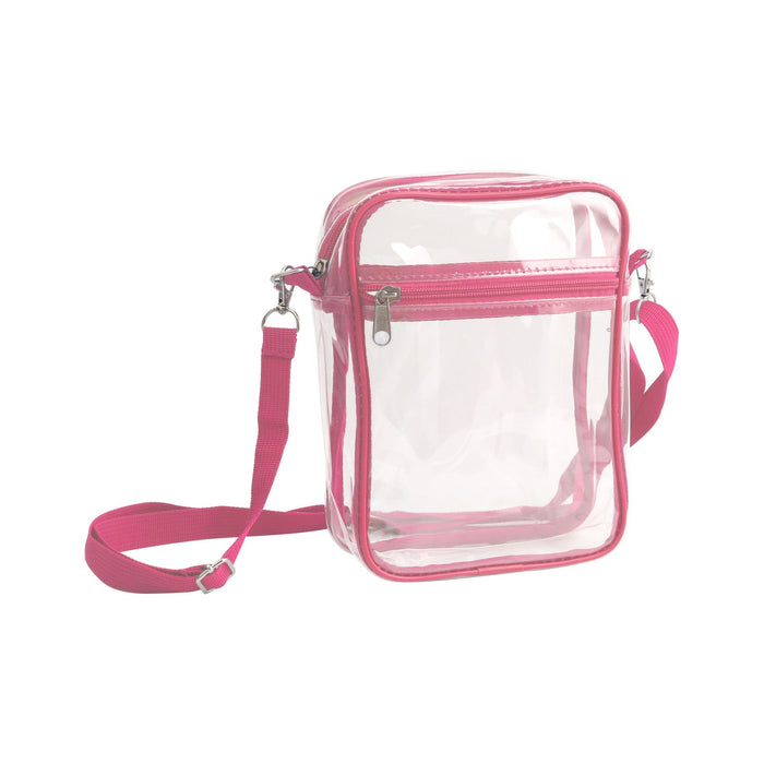 Clear Tote Bag with Zipper Closure Crossbody - Custom Promotional Product