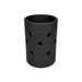 EVA Holes Stubby Holder - A drink bottle holder made of black EVA material with various holes for insulation and grip. It features a simple design.