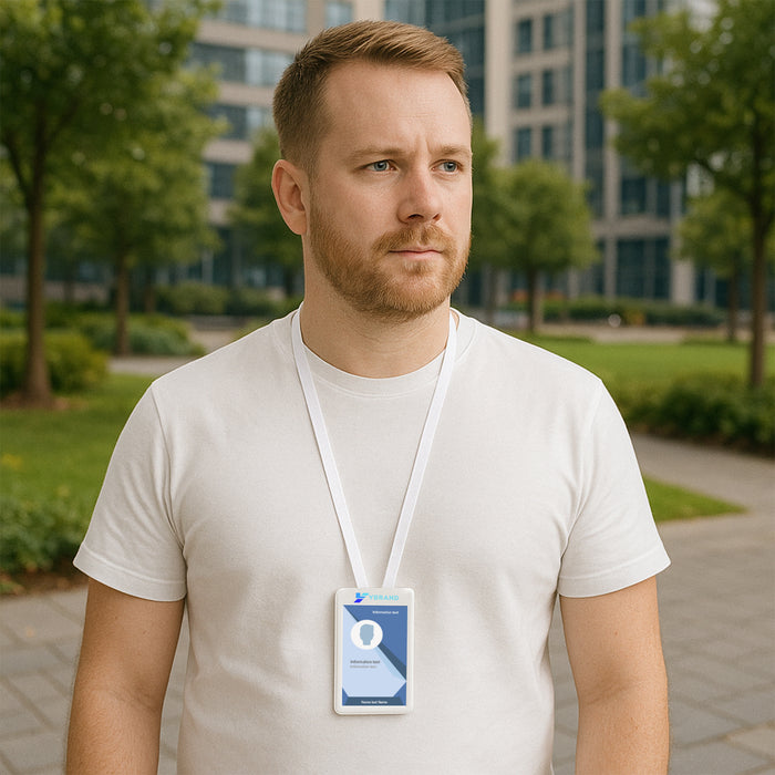 ABS Retractable Card Holder with Lanyard - Custom Promotional Product