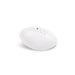 Mini Aussie Rules Ball - A Mini Aussie Rules Ball in white, featuring textured surface and stitching details, with a small branding logo.