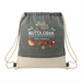 Split Recycled Cotton Drawstring Bag - Custom Promotional Product