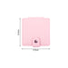 Suqare Folding Pocket Mirror - A pink square folding pocket mirror with a snap closure, featuring dimensions of 8.5 cm by 8.5 cm.