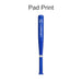 Plastic Baseball Bat Shape Pen - A blue plastic pen shaped like a baseball bat, featuring a logo on its side.