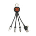 Round Shaped Light Up Multi Charging Cable - Custom Promotional Product