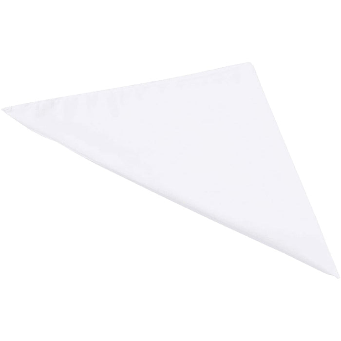 Heracles Bandana - A white triangular bandana with a soft texture, featuring a logo on one side.