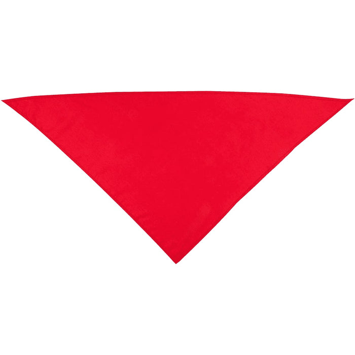 Heracles Bandana - A red triangular bandana with a plain design, featuring a logo in one corner.