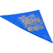 Heracles Bandana - A blue bandana with a textured gold design featuring the phrase about following dreams. It has a logo.